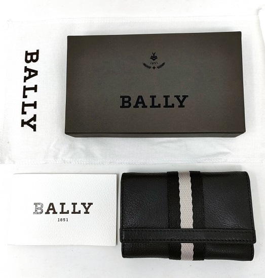 新品 バリー キーケース ブラック BALLY 6連キーケース 6連キーフック 黒 箱付き 未使用品