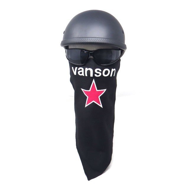 送料無料　即納！【VANSON】バンソン　コットンフェイスマスク『RED STAR』レッドスター　リバーシブル _画像3