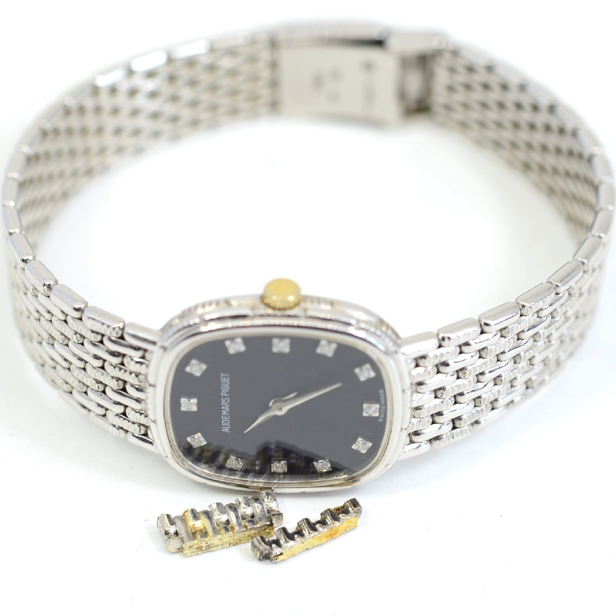 素敵な ダイヤモンド K18WG レディース腕時計 コブラ オーデマピゲ
