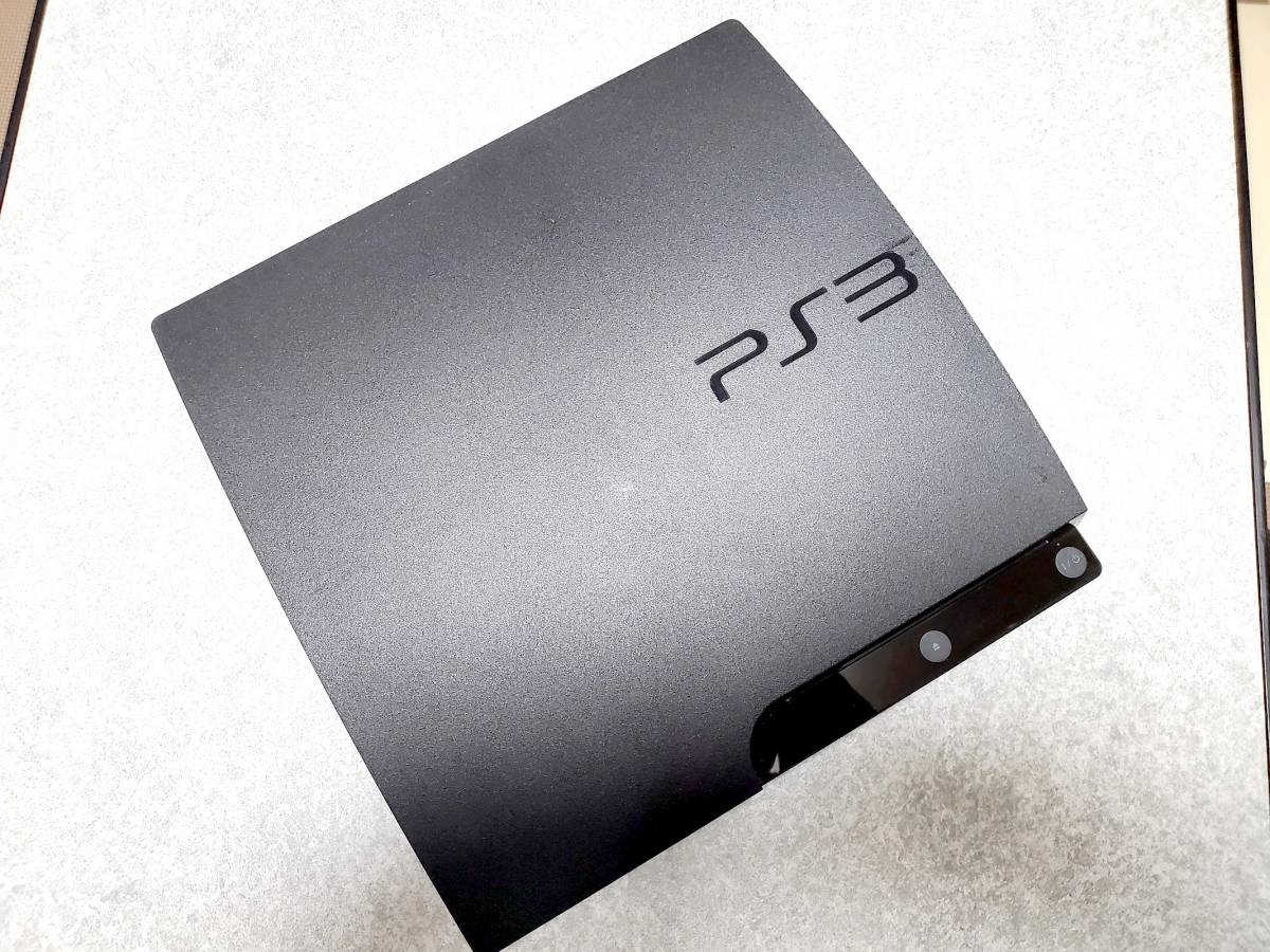 ★☆SONY ソニー PS3 本体中古＋電源コードのみ CECH-3000A 160GB 動作OK 初期化済み システムソフトウェア最新4.90☆★_画像1