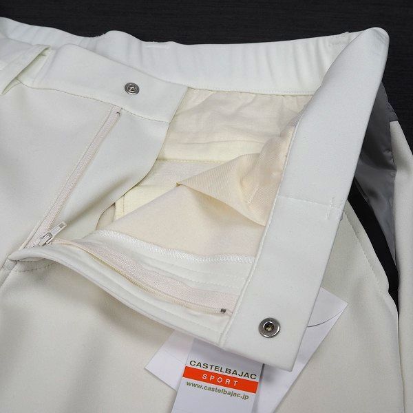 P569 新品 CASTELBAJAC カステルバジャック ゴルフ 裏起毛 ストレッチ