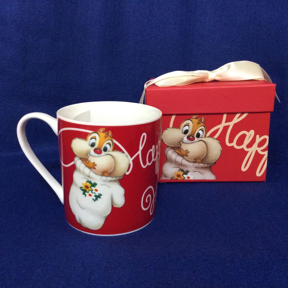 チップとデール クリスマス限定 オルゴール付き箱 マグカップ チップとデール クリスマス限定 オルゴール付き箱 マグカップ