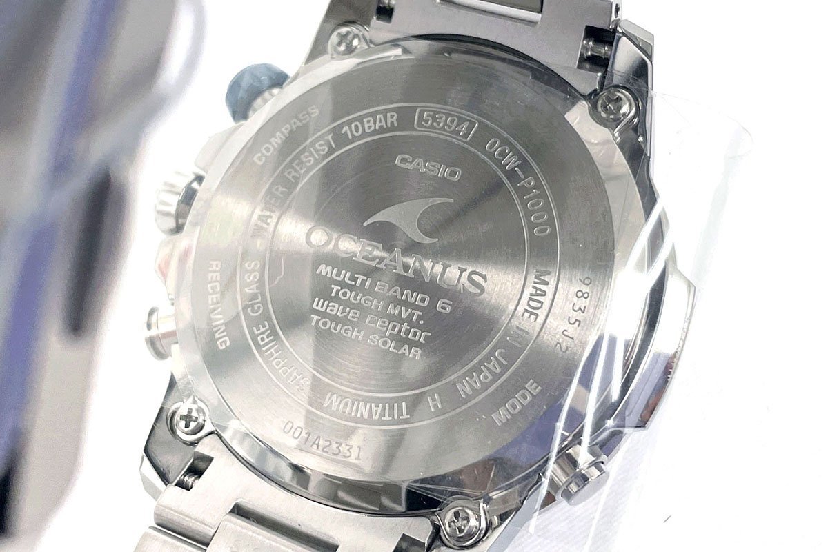 未使用品｜カシオ オシアナス カシャロ OCW-P1000-1AJF タフソーラー電波 腕時計 χA5221-2G7_画像5