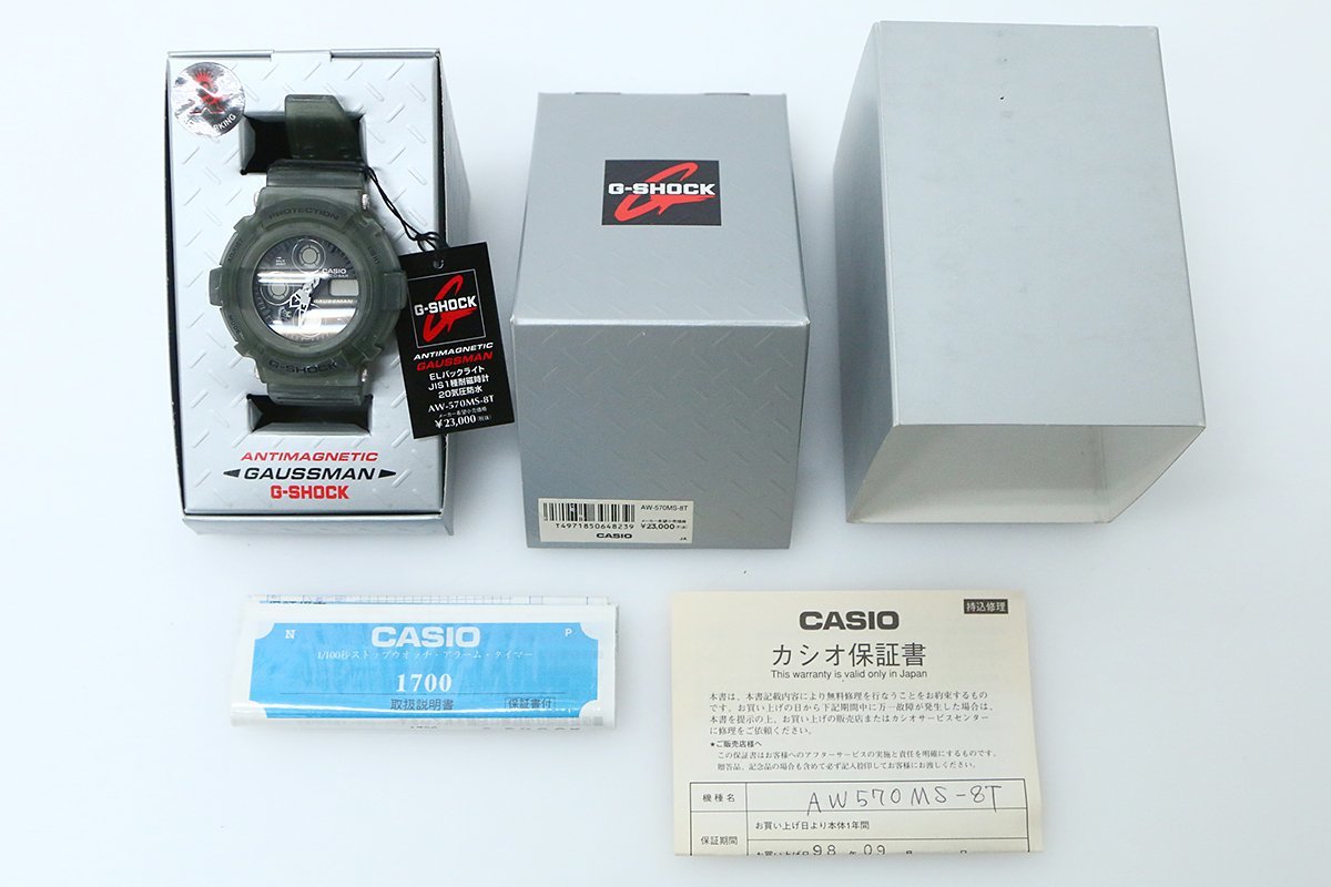 難有品｜カシオ G-SHOCK GAUSSMAN AW-570MS-8T クォーツ腕時計 χN712-2G6_画像2