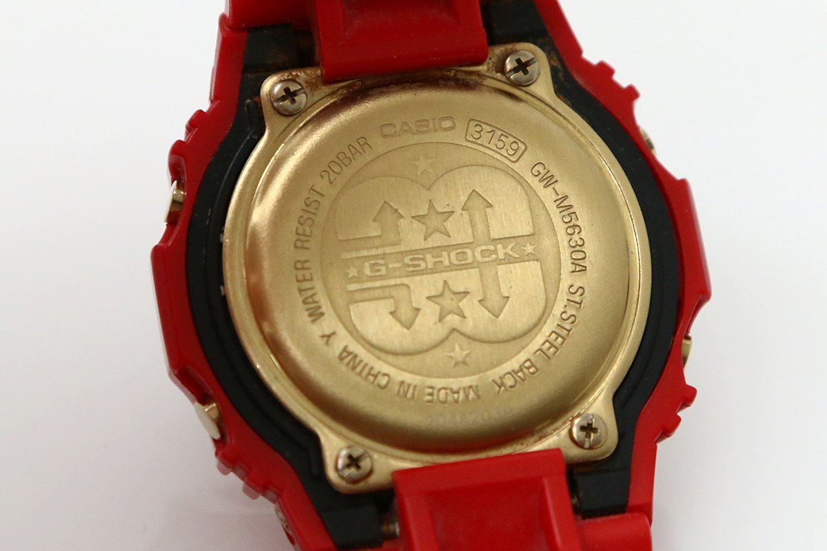 難有品｜カシオ G-SHOCK GW-M5630A-4JR ソーラー電波腕時計 ライジングレッド 30周年記念限定モデル χN716-2G6_画像6