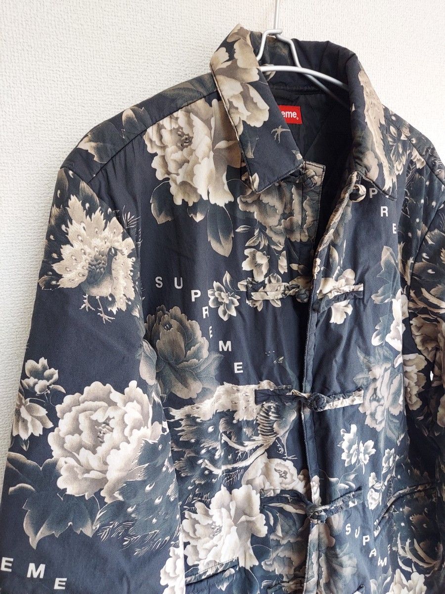 supreme~ Peacock Jacket M 総柄 チャイナ風 コーチジャケット supreme~ Peacock Jacket M 総柄 チャイナ風 コーチジャケット