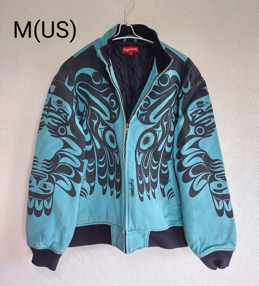 Supreme~ makah zip up jacket M 2019F/W 総柄 中綿ジャケット M(US