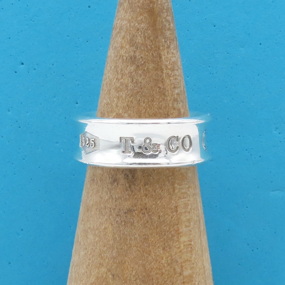 Tiffany&Co. ティファニー ヴィンテージ ティファニー ナロー シルバー リング 8.5号 指輪 SV925 1837 1997 メンズ KK149