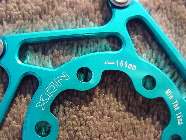 XON XBR-07 2 Piece Rotor 160φ turquoise Blue 新品未使用_画像4