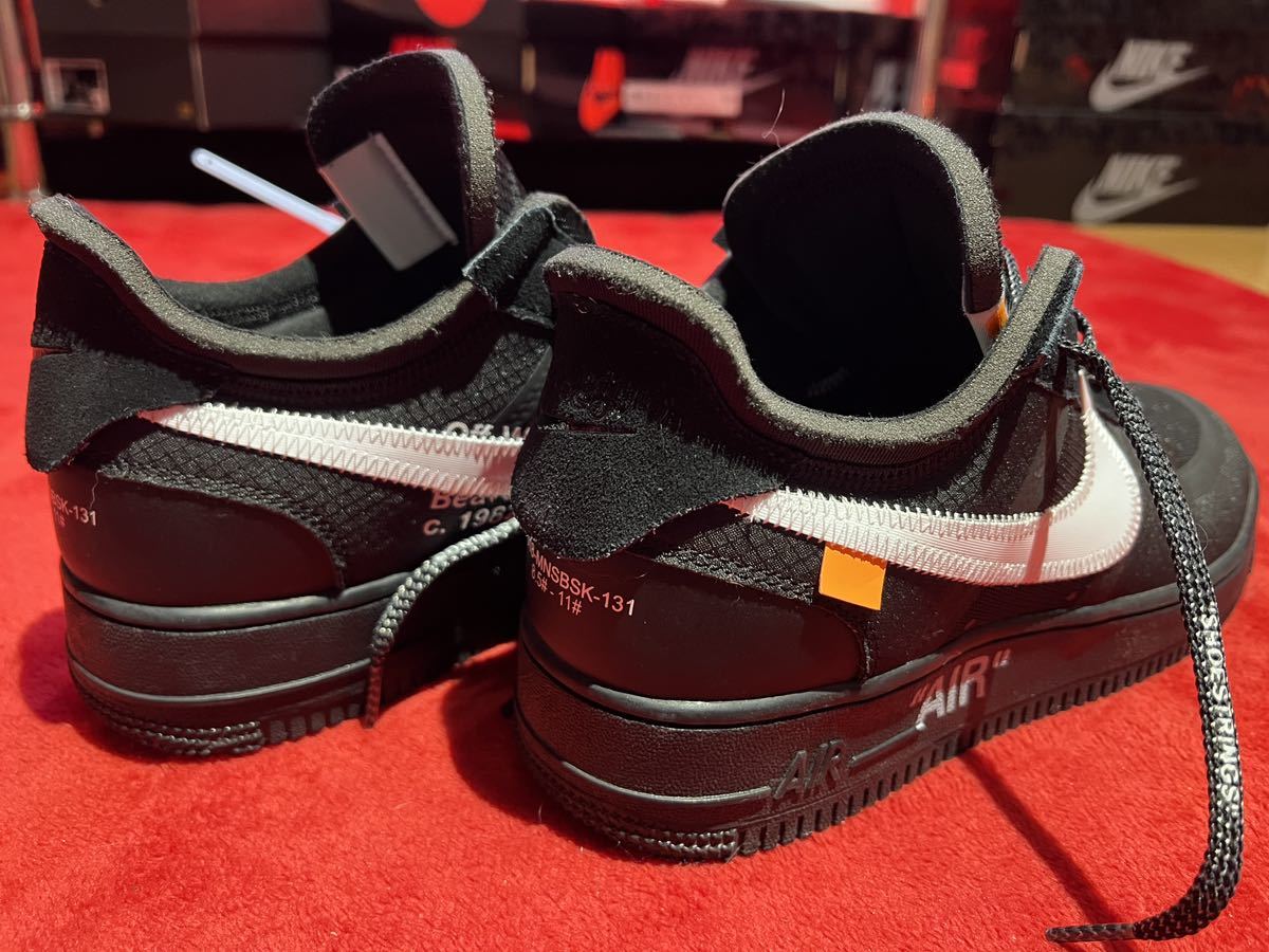 売り切り価格】Off-White × Nike Air Force1 Low Black ナイキ エア