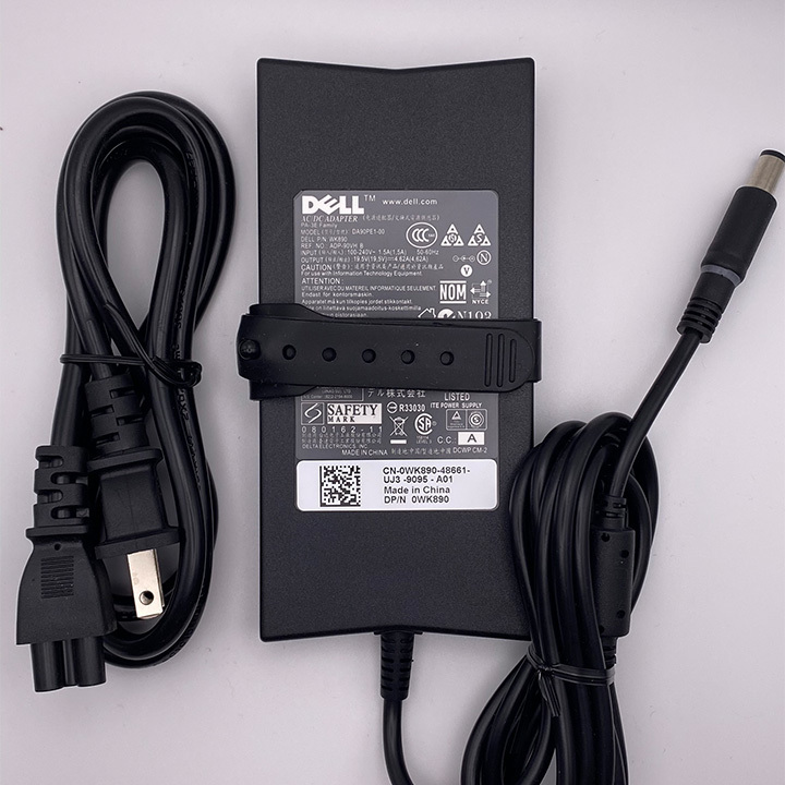 DELL 薄型 90W ACアダプター [DA90PE1-00] 19.5V 4.62A PA-3E充電器○PC電源 ACケーブル付き_画像2