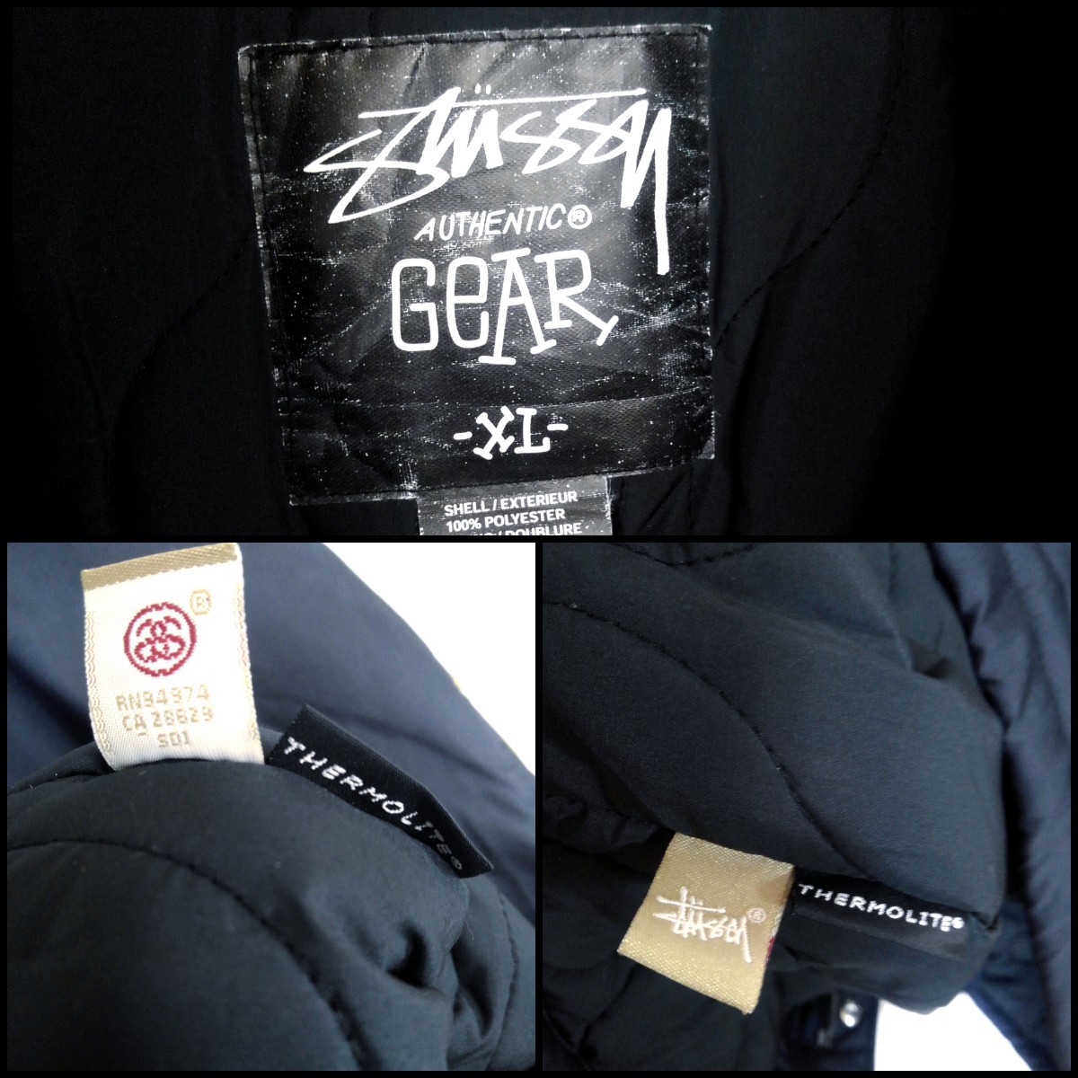 《STUSSY(ステューシー)》00s' 中綿 ナイロンミリタリージャケット