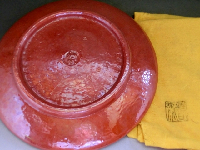 Yahoo!オークション - 紅鉢○「落師」白泥紅鉢 三つ足 底土器 土物陶器 