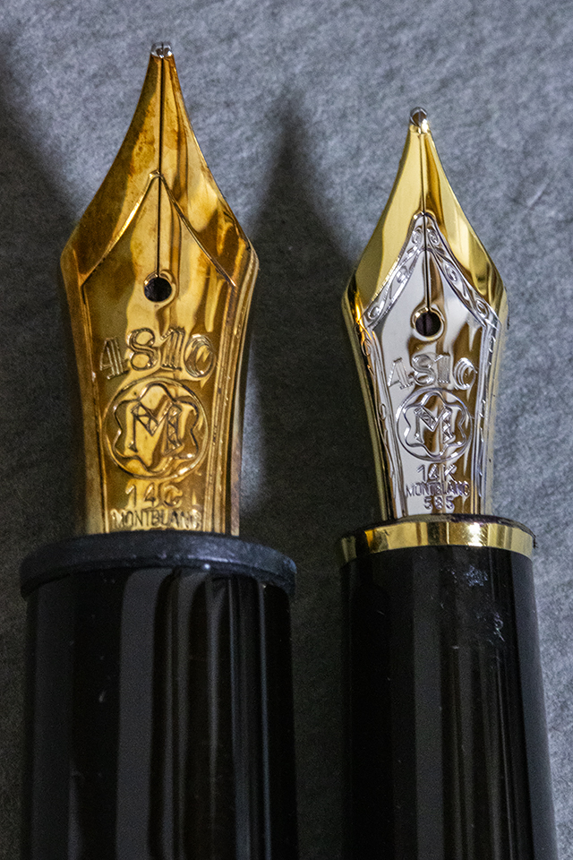 送料無料｜現状販売｜中古品｜MONTBLANC:モンブラン｜万年筆｜2本まとめセット｜MEISTERSTUCK:マイスターシュテュック｜No.146他｜14Cと14K_画像2