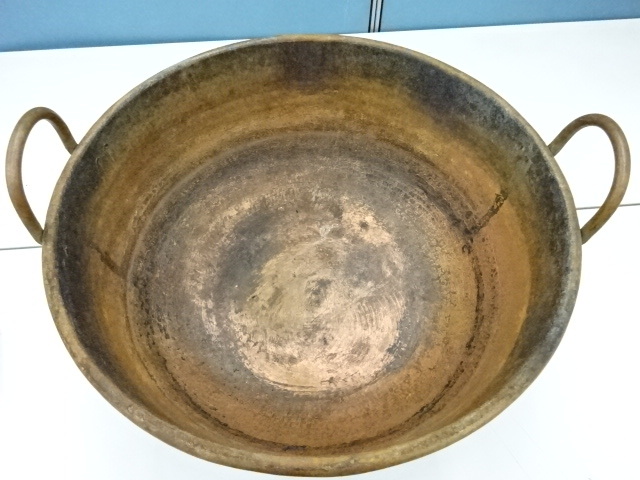 S1043 ○ さわり鍋 銅鍋 直径約64cm 高さ約27cm 重量約12.62kg S1043 ○ さわり鍋 銅鍋 直径約64cm 高さ約27cm 重量約12.62kg