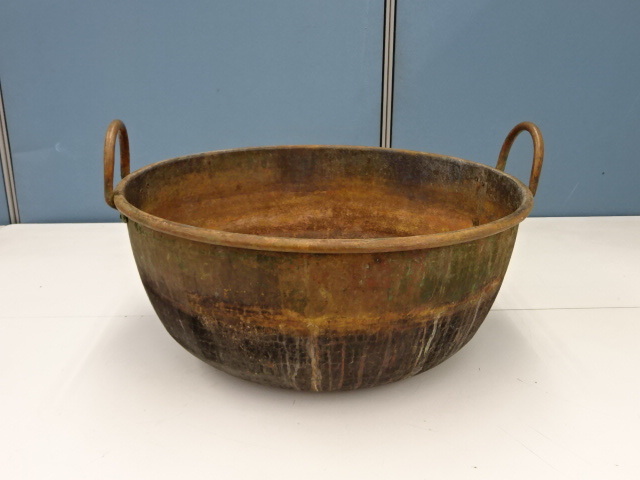 S1043 ○ さわり鍋 銅鍋 直径約64cm 高さ約27cm 重量約12.62kg S1043 ○ さわり鍋 銅鍋 直径約64cm 高さ約27cm 重量約12.62kg