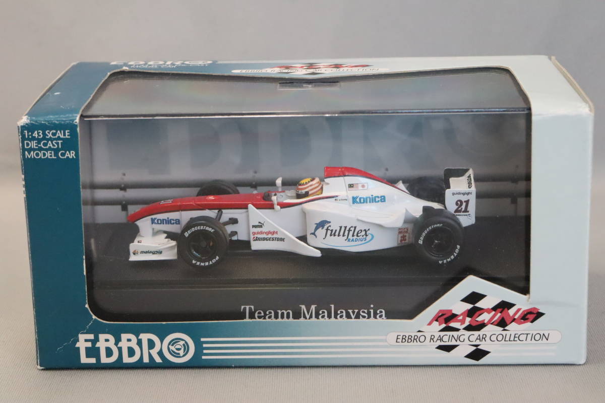 エブロ フォーミュラ・ニッポン チーム マレーシア 白／赤（EBBRO Formula Nippon Team Malaysia White/Red）1/43スケール_画像1