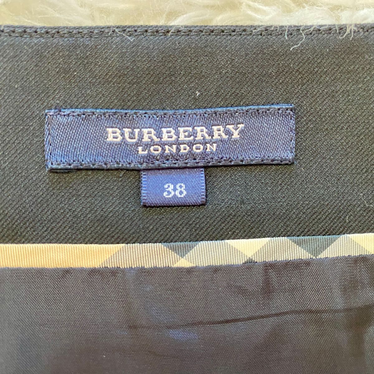 【Burberry 】バーバリーロンドン 台形スカート サイズ38 ノバチェック