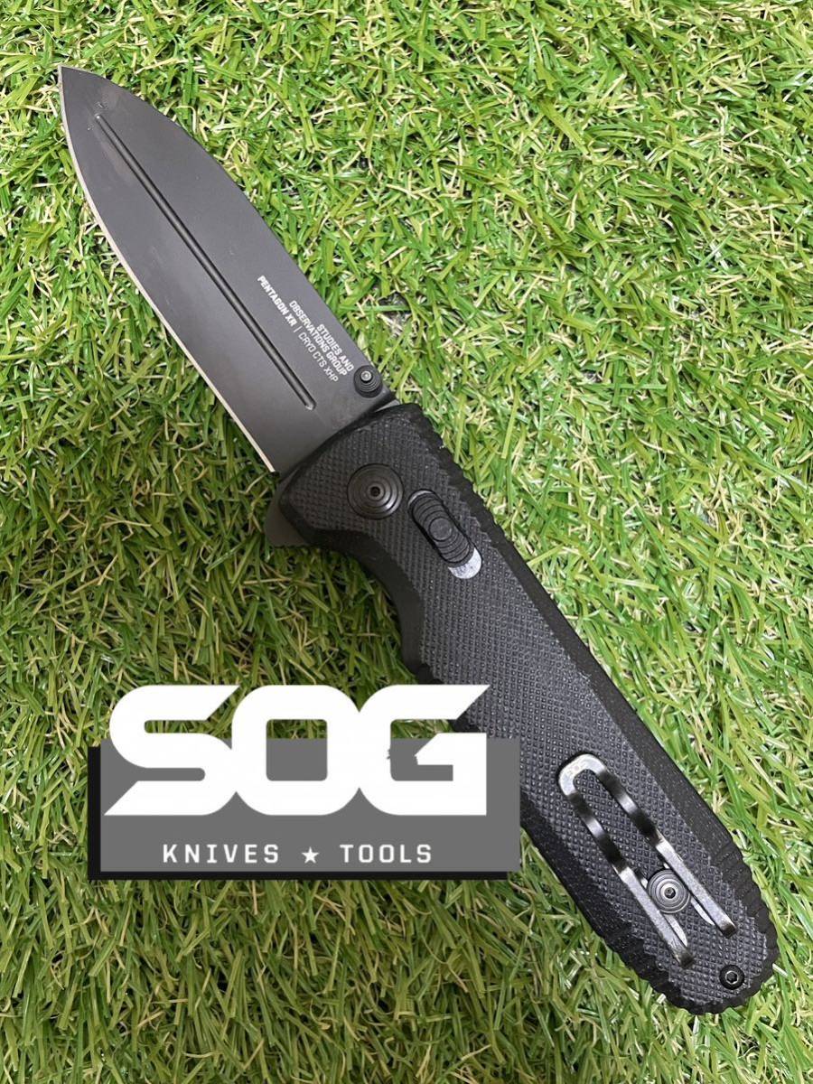SOG Pentagon X-RAY Black Out ソグ　フォールディングナイフ　折りたたみナイフ_画像1