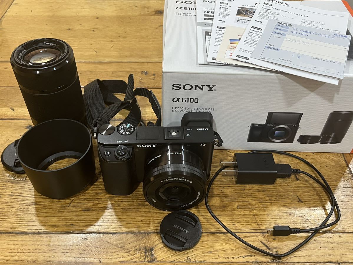 正規代理店 SONY α6100 ダブルズームレンズキット 中古美品 ソニー