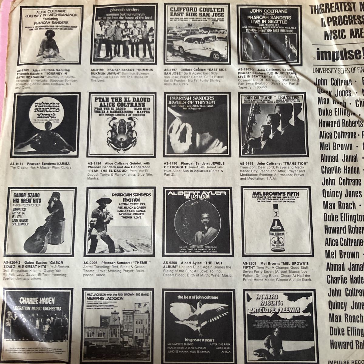 US盤/John Coltrane /SELFLESSNESS featuring MY FAVORITE THINGS /IMPULSE AS-9161_画像7
