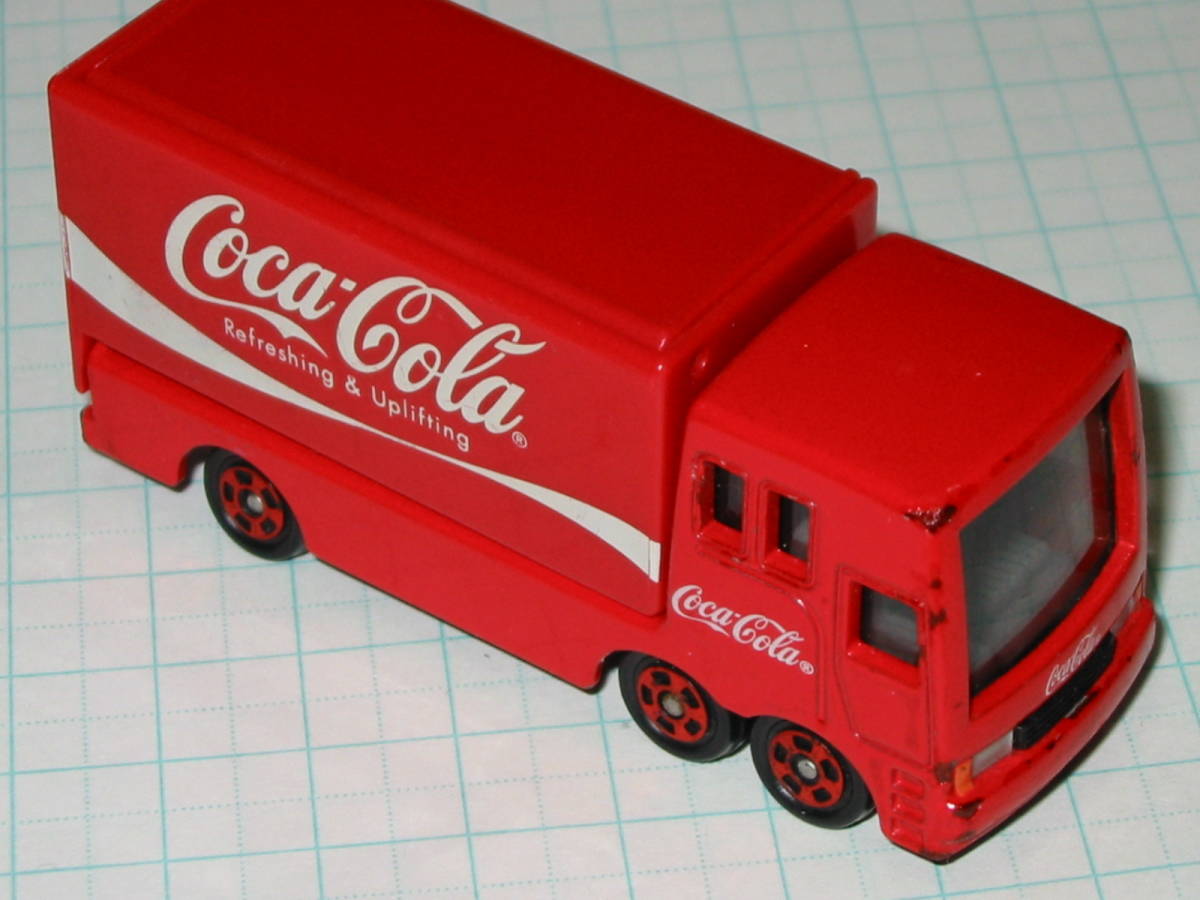 絶版品 トミカ 37 ★コカ・コーラ　イベントカー COCA-COLA EVENT CAR コカコーラ イベントトラック ガルウイング 中国製 ジャンク品_画像3