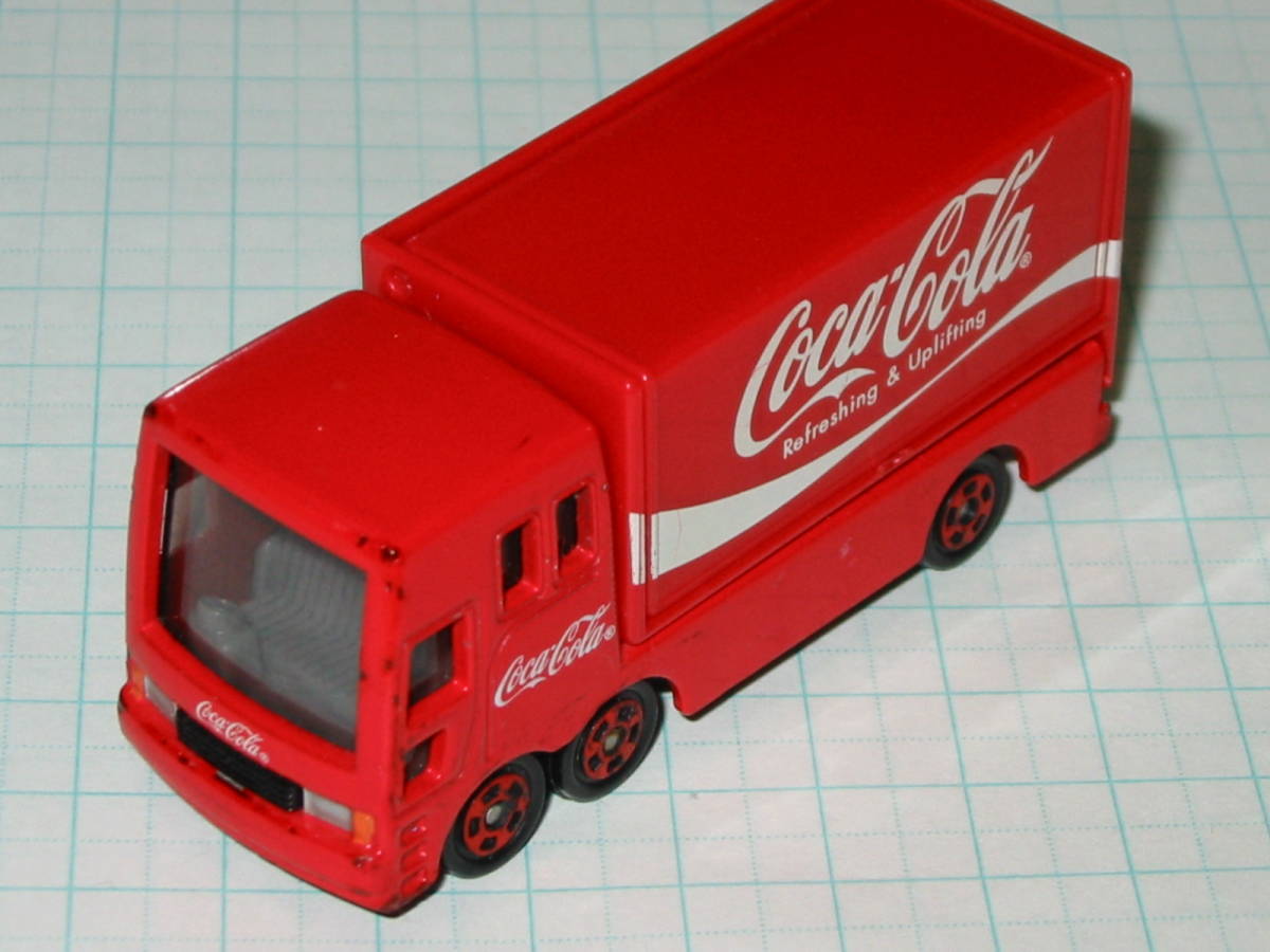 絶版品 トミカ 37 ★コカ・コーラ　イベントカー COCA-COLA EVENT CAR コカコーラ イベントトラック ガルウイング 中国製 ジャンク品_画像1