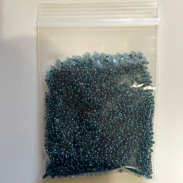 未使用品 Hiroshima beads 広島ビーズ 736 水スキ丸玉虫黒 40g_画像4