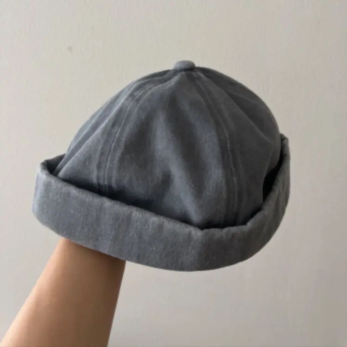 【早い者勝ち】チャイナ帽子　ユニセックス　キャップ　グレー　帽
