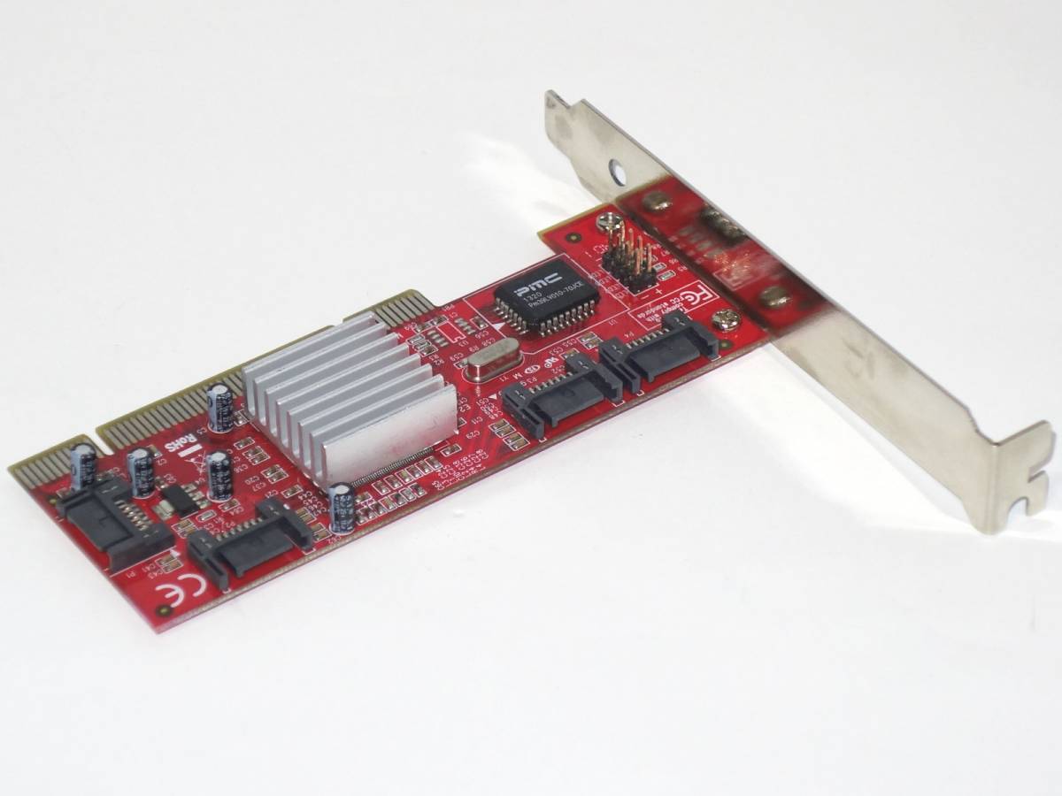 [SATA/4Port PCI接続] SiliconImage 3114カード Sil3114チップ搭載 ロープロ対応 [Windows7,8,10 32/64bit動作]_画像2