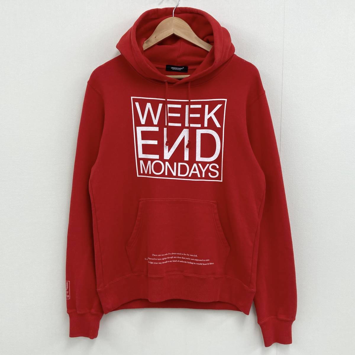 19SS UNDERCOVER RECORDS WEEK END スウェット パーカー レッド 赤 2