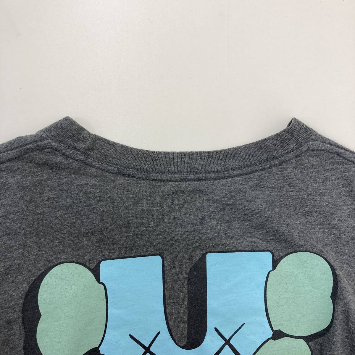 初期 レア UNDERCOVER KAWS 00ss スカル Uロゴ 7分袖 Tシャツ グレー アンダーカバー カウズ 長袖 カットソー Tee VINTAGE archive 1404_画像6