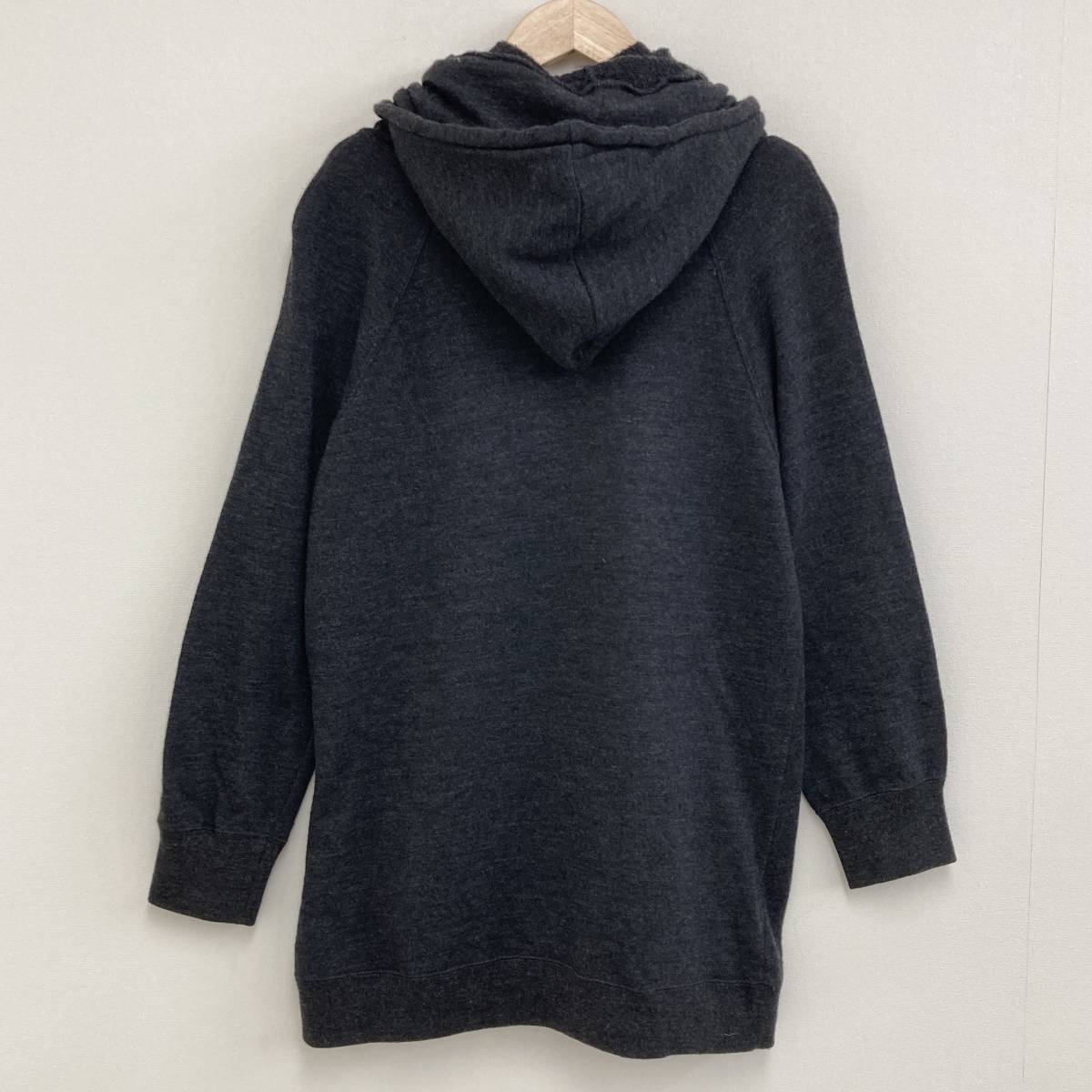 UNDERCOVER 2010AW deformation knitted long Parker charcoal gray 2 size undercover sweater f-ti-archive 3050324