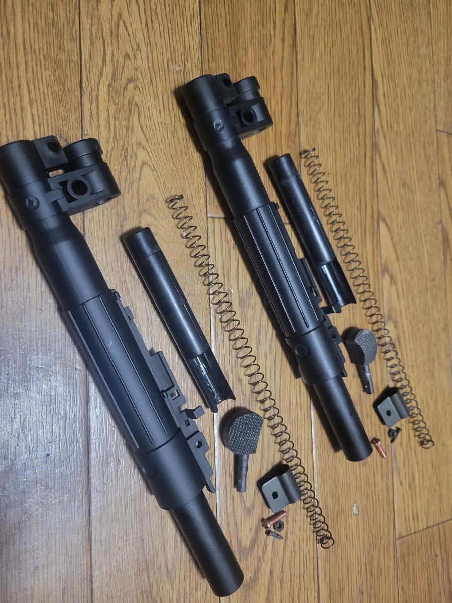 82・マルイ電動MP5 (ver2)　強化コッキングレシーバー×２　中古品　※アルミパイプ追加の現行品_画像2