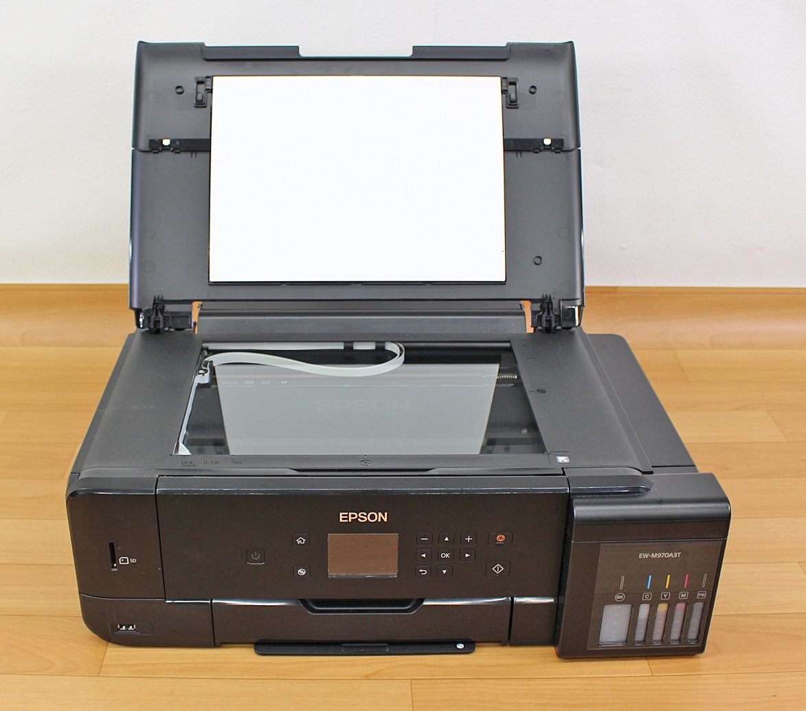 ◇ジャンク品◇EPSON エプソン インクジェット複合機 EW-M970A3T 2017年製 スレキズ ※プリンターエラー表示（2745231）_画像7