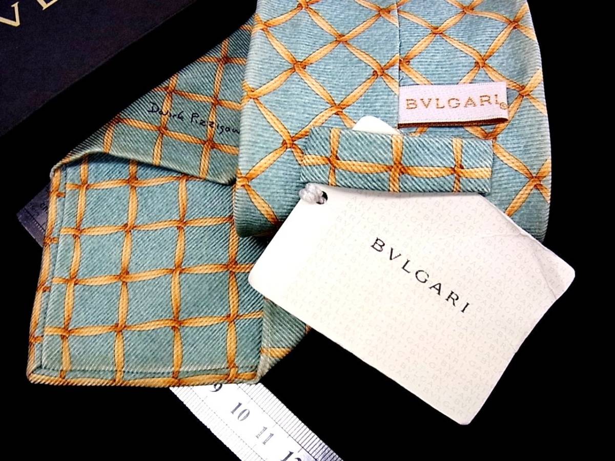 ◆E8182N◆在庫処分SALE◆【BVLGARI】ブルガリ 「最高級セッテピエゲ」 ネクタイ_画像2