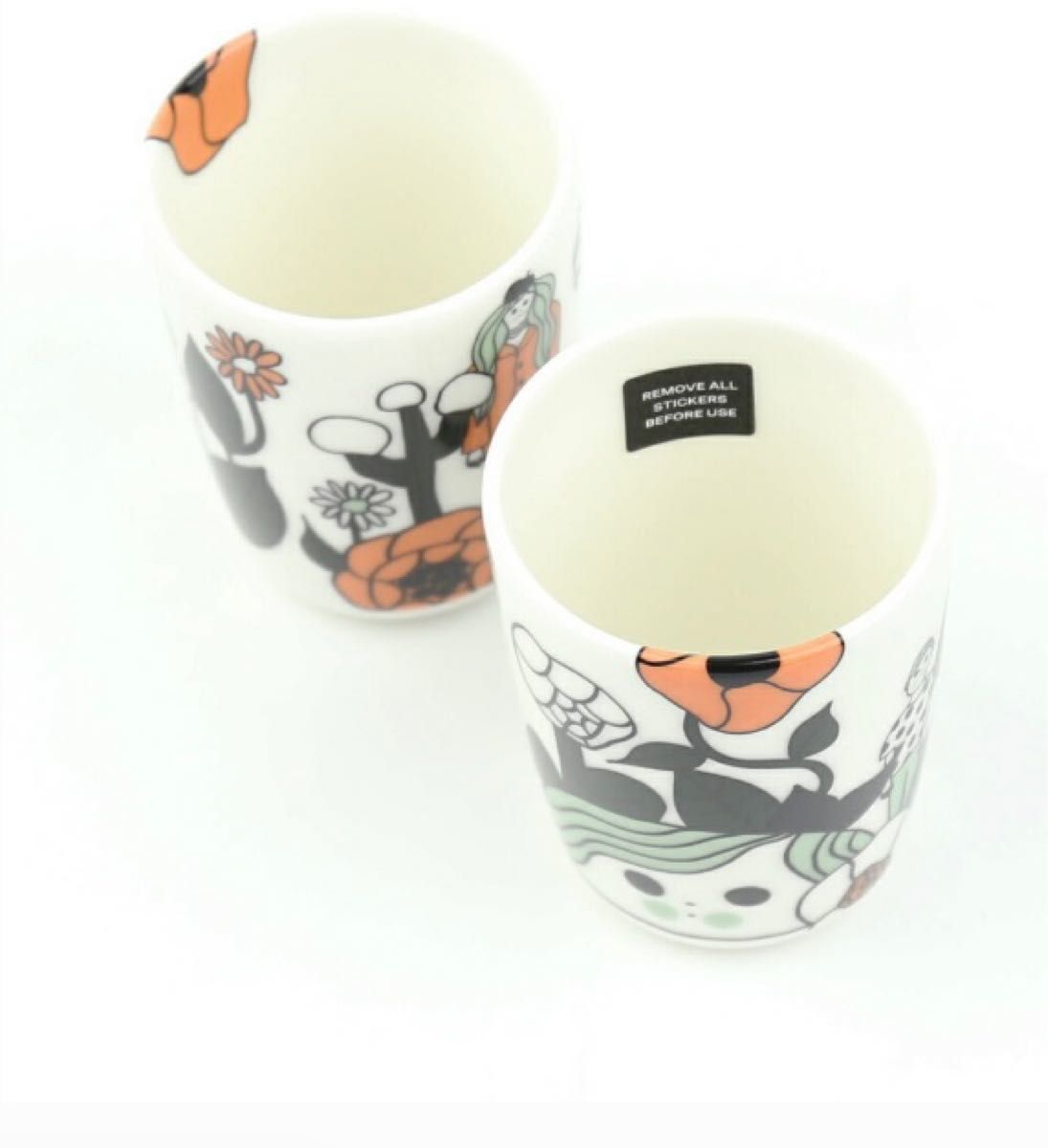 marimekko マリメッコ マリキュラコーヒーカップ2個セット marimekko マリメッコ マリキュラコーヒーカップ2個セット