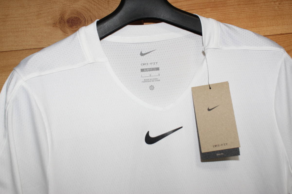 未使用ナイキNIKE　L　白　 テニスウェア メンズ コート DF アドバンテージ 半袖Tシャツ DD8318　送料無料即決_画像2