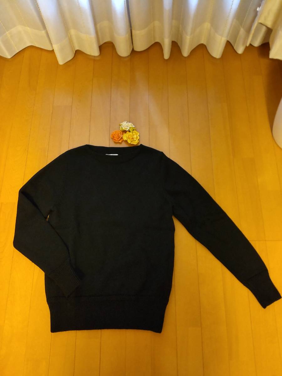 【値下げ】ハイク　HYKE ボウルズ　ニット　長袖　セーター　カットソー　未着用　羊毛　１サイズ　黒