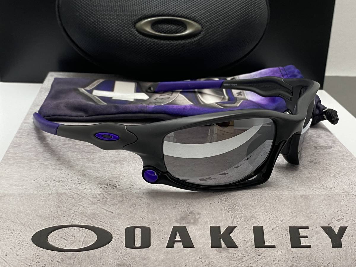 限定Infinite Hero★OAKLEYオークリー SPLIT JACKETスプリットジャケット カーボングレー/ブラックミラー偏光 USA製サングラス ケース付_画像5