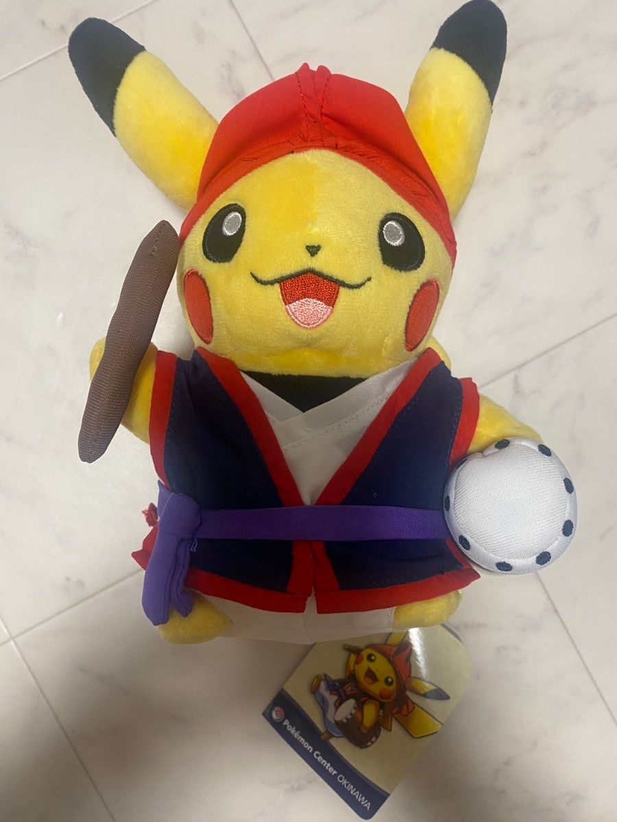 ぬいぐるみ ピカチュウ ポケモンセンター 沖縄限定 オキナワ限定 エイサーピカチュウ