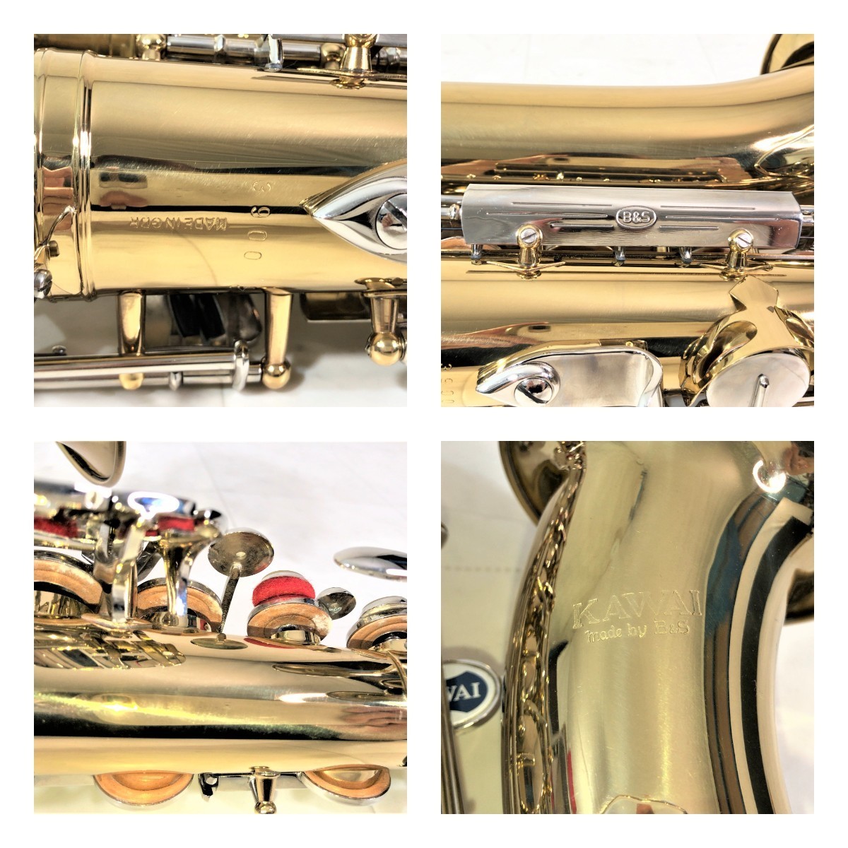 [ free shipping ]KAWAI Kawai B&S EAS-138L alto saxophone hard case attached *E075B259