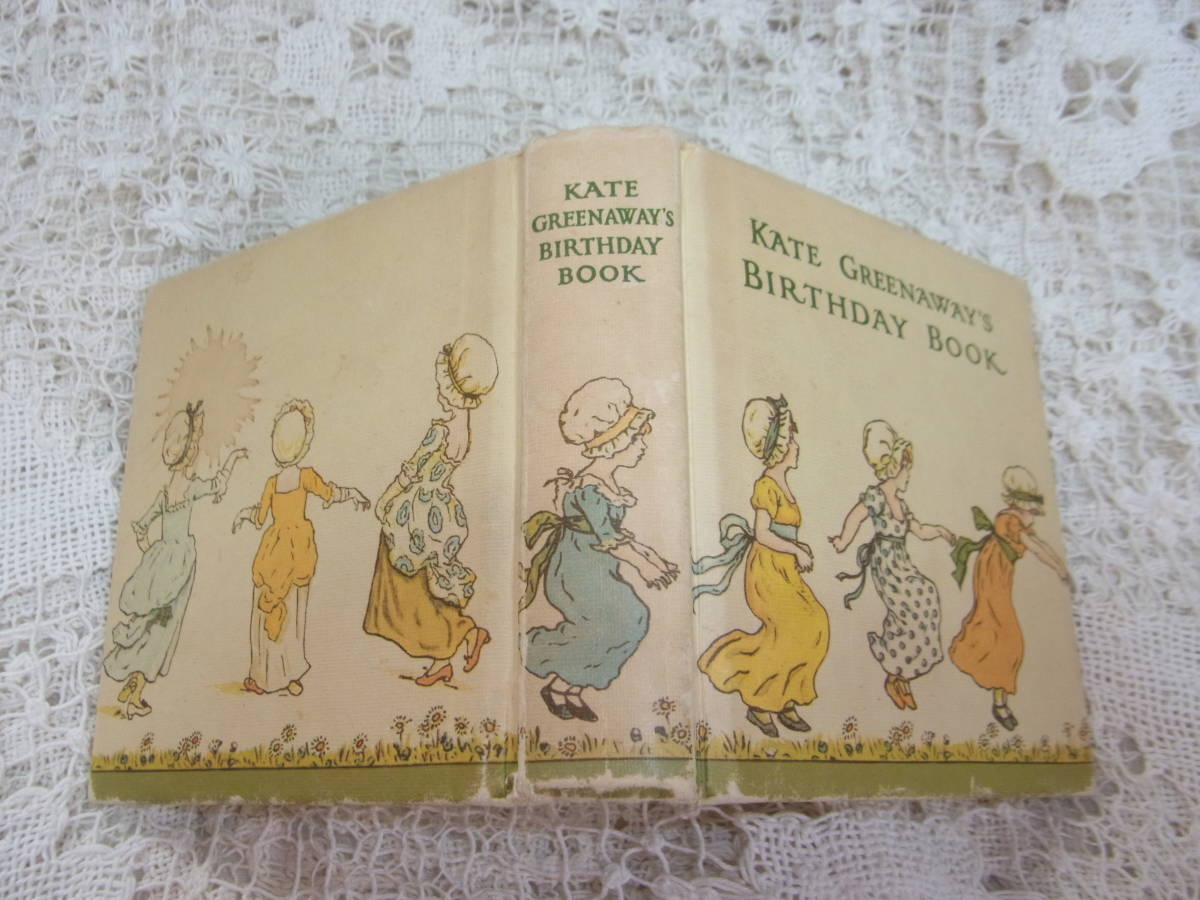 本☆洋書英文「ケイト・グリーナウェイバースデイ・ブック」5X5X2.5㎝　上製本　豆本小型本ミニブックKate Greenaway’s Birthday Book」_画像1
