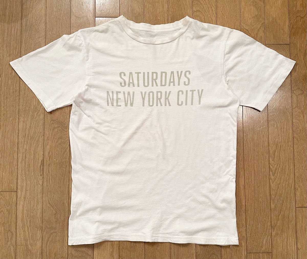 ■THE POOL AOYAMA & SATURDAYS 美品 SATURDAYS NEW YORK CITY Tシャツ WH-M 藤原ヒロシ FRAGMENT_画像1