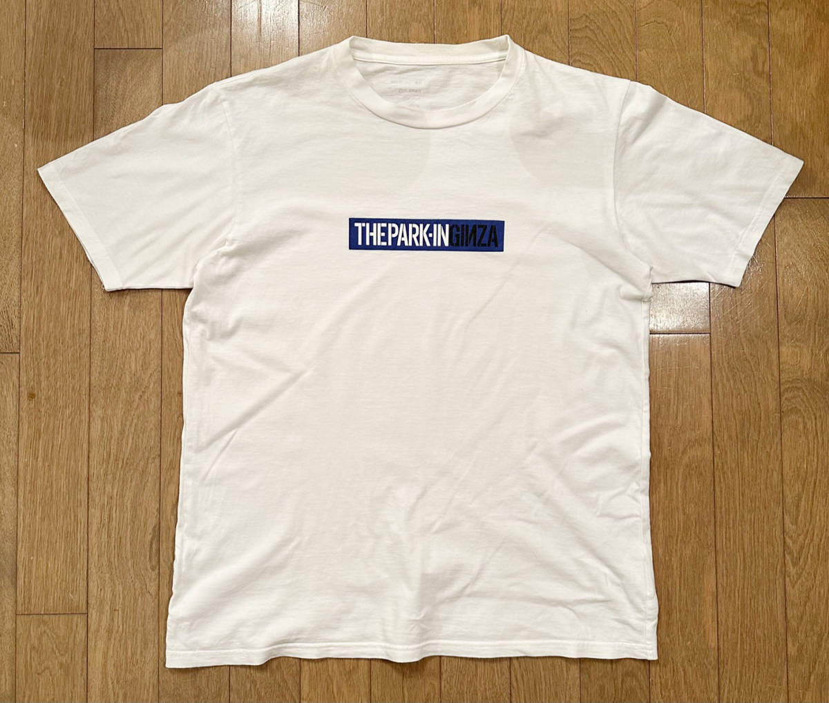 ■THE PARK-ING GINZA 美品 2.6 COLOR BAR Tシャツ WH-M 藤原ヒロシ FRAGMENT_画像1