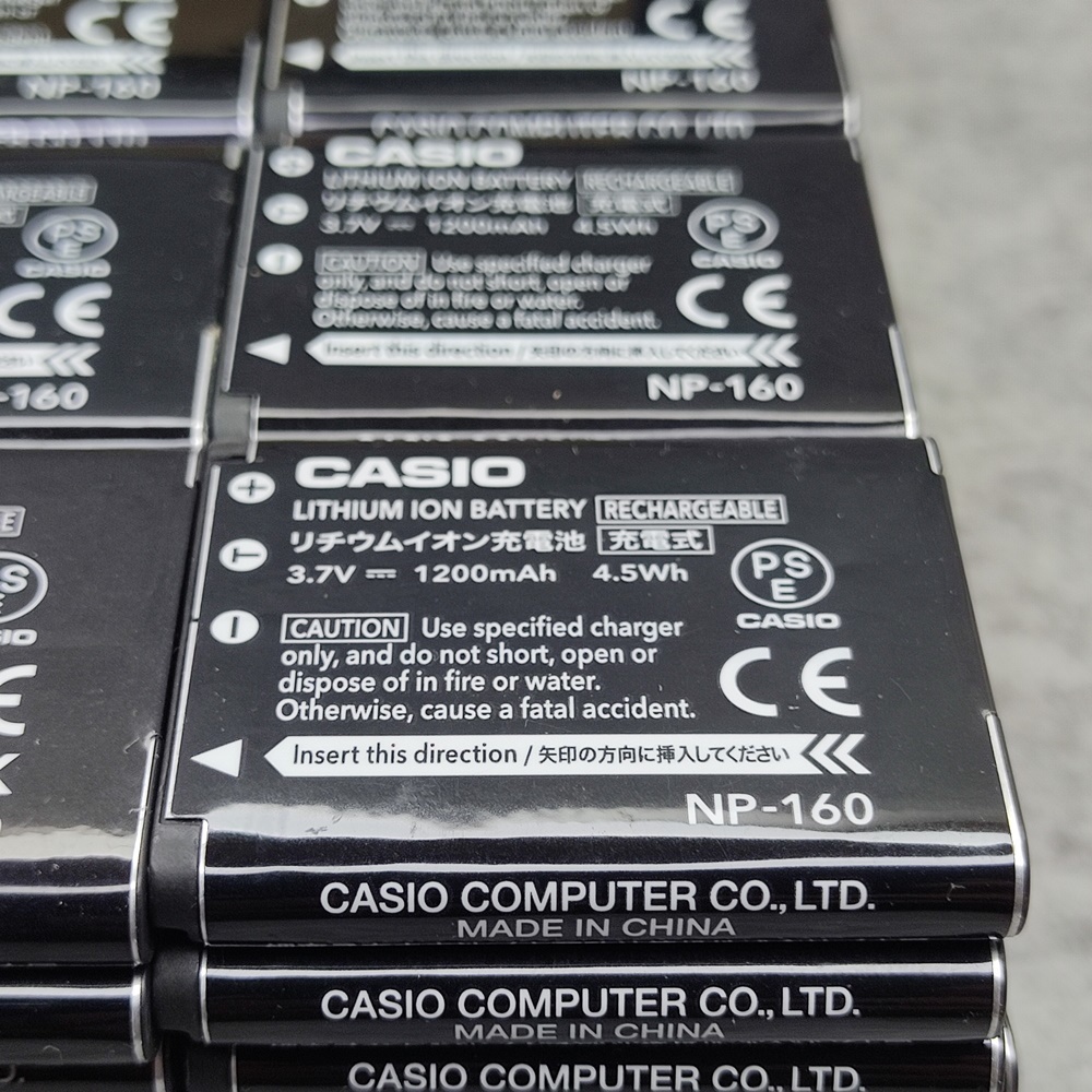 【本物】CASIO NP-160 デジタルカメラ用リチウムイオン電池【安心のメーカー入荷品！再点検済】_画像3