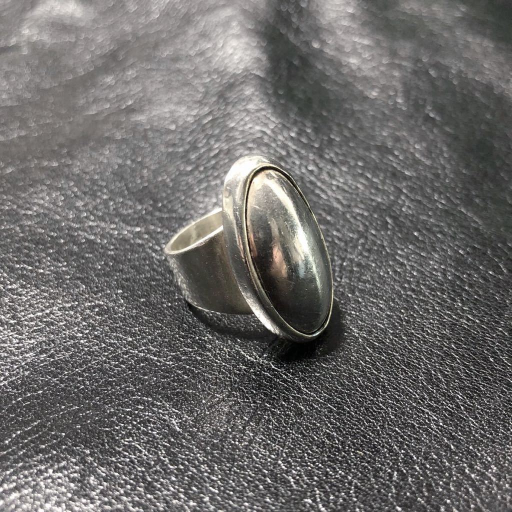 Vintage Mexican Jewelry Oval Ring 925 14号 シルバーリング