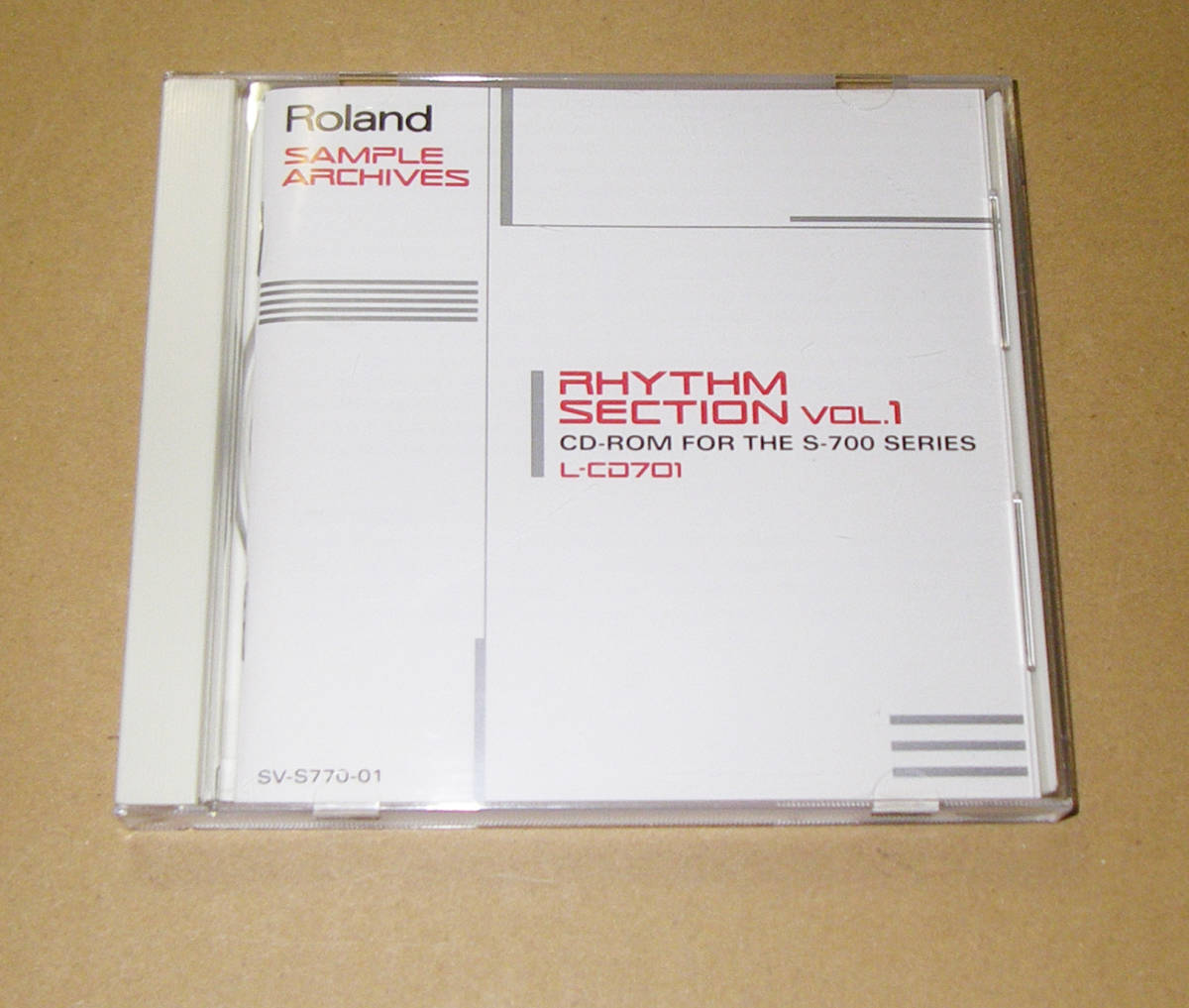 ★ROLAND SAMPLE ARCHIVES RHYTHM SECTION L-CD701 S-700 SOUND LIBRARY (CD-ROM)★_画像1