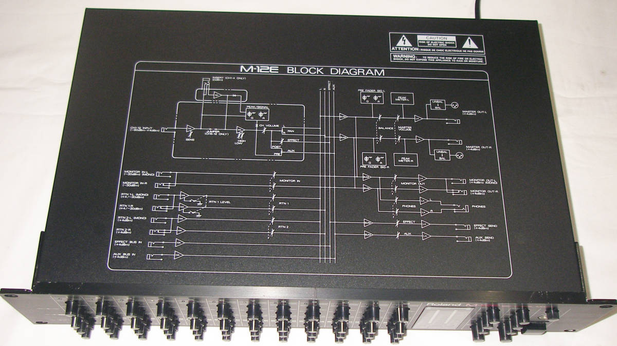 ★Roland M-12E 12 CHANNEL ANALOG MIXER★OK!!★MADE in JAPAN★_画像8