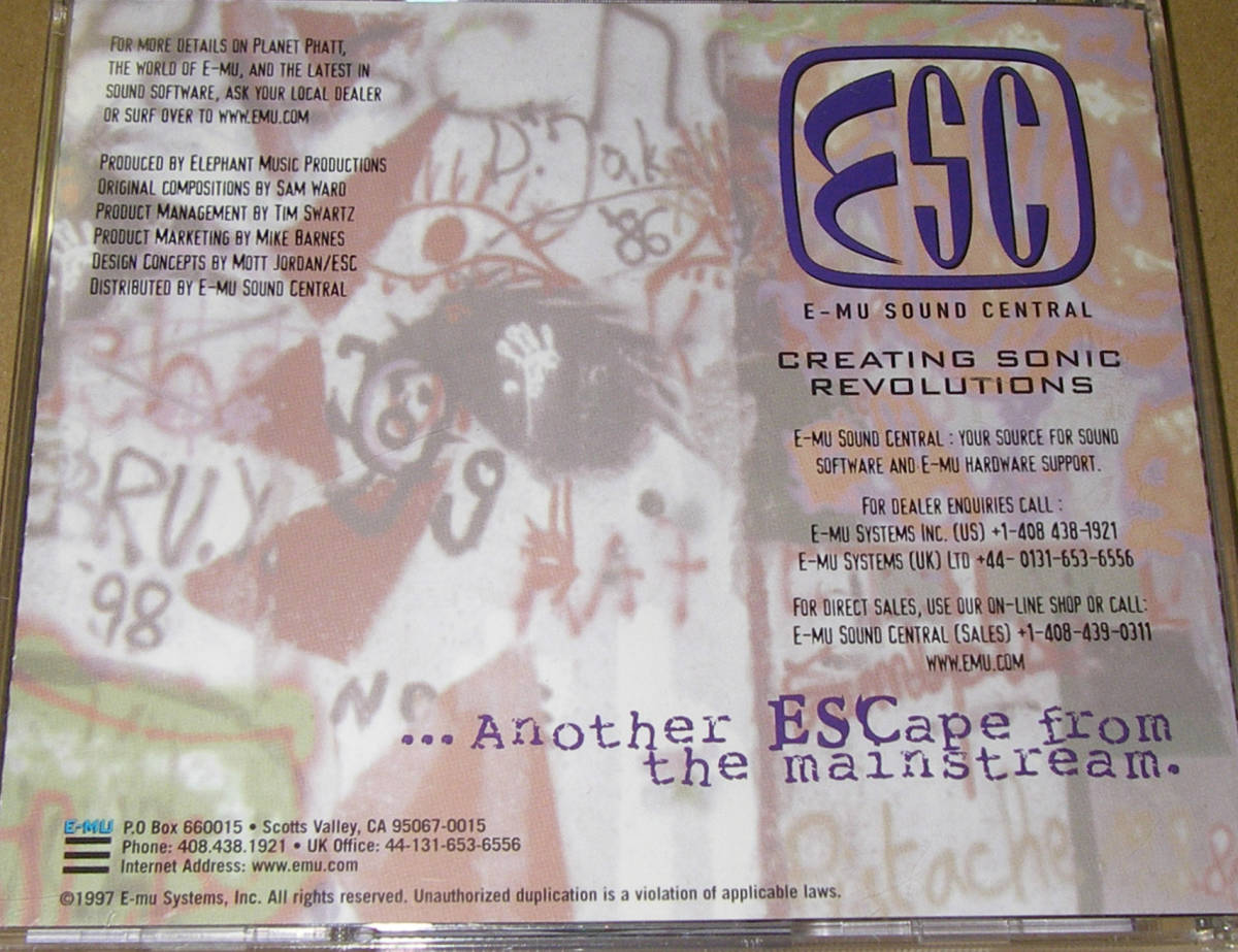 *E-MU PHATT BEATS ESC-5000 2 листов SOUND LIBRARY (CD DATA STORAGE)*